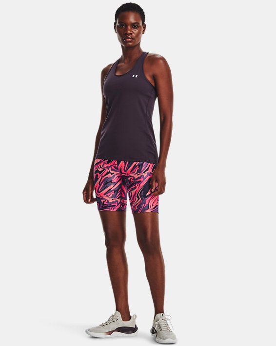 Women's HeatGear® Bike Shorts, Pink, pdpMainDesktop image number 2